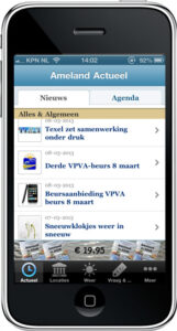 iPhone app Ameland Actueel