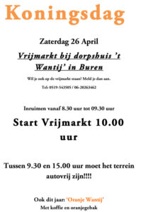 Koningsdag Vrijmarkt