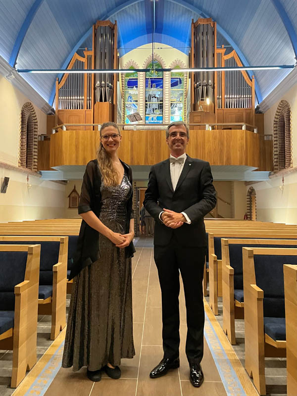 Jan Noordzij (organist) en Anne-Laure Dollié (mezzo-sopraan