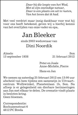 Jan Bleeker