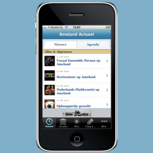 Start en finish mobiel te vinden