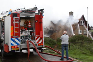 Brand in bungalow op Ameland