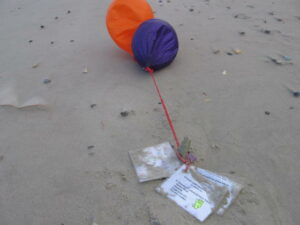 Ballonnen strandvondst Foto Dirk Visser