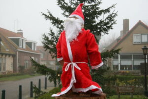 Boegbeeld als Kerstman