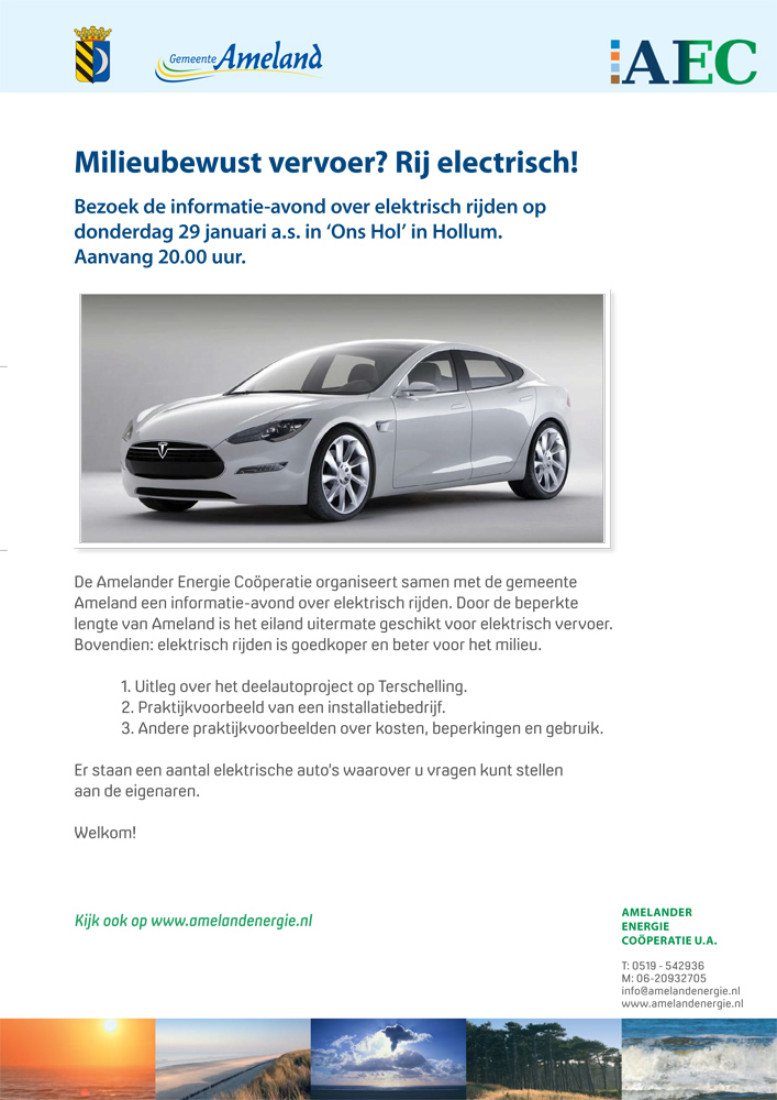 Elektrisch rijden op Ameland