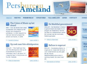 Website Persbureau Ameland