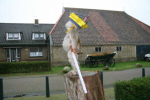 Dokwerker met hoedje