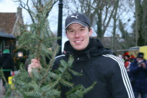 Kampioen kerstboomwerpen