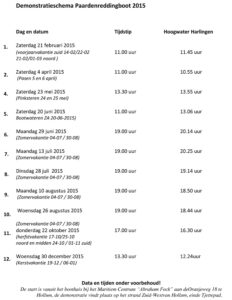 Demonstratieschema paardenreddingboot 2015