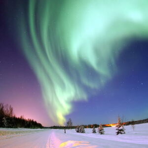 Noorderlicht te zien op Ameland