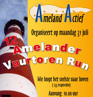 Te warm voor Amelander Vuurtoren Run 2018