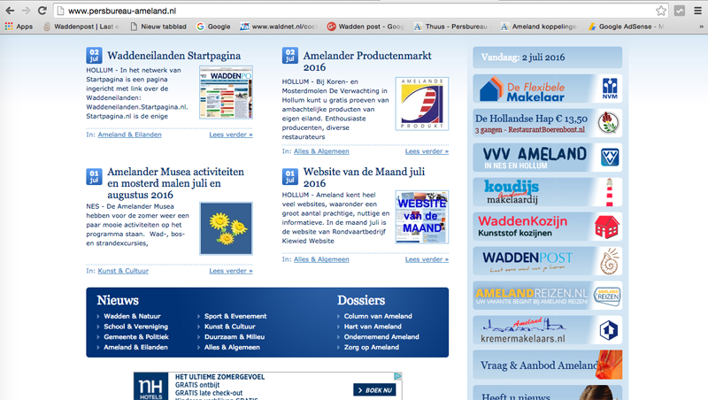 Banner in beeld