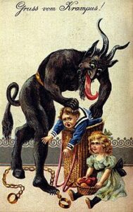Krampussen en Sinterklaas