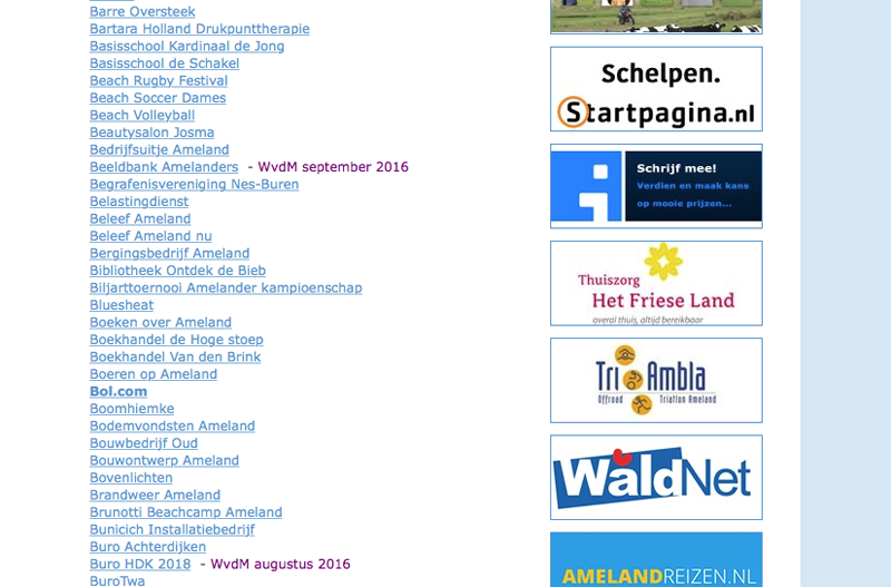 Banner in beeld