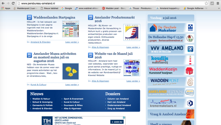 Banner in beeld