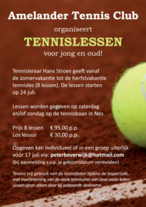 Tennislessen