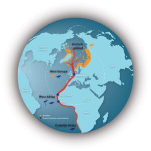 Vogeltelling: Nederland - Zuid-Afrika