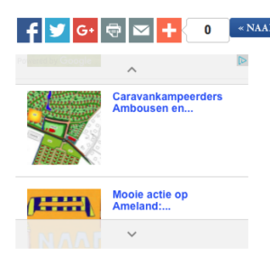 Werk aan de website van PA