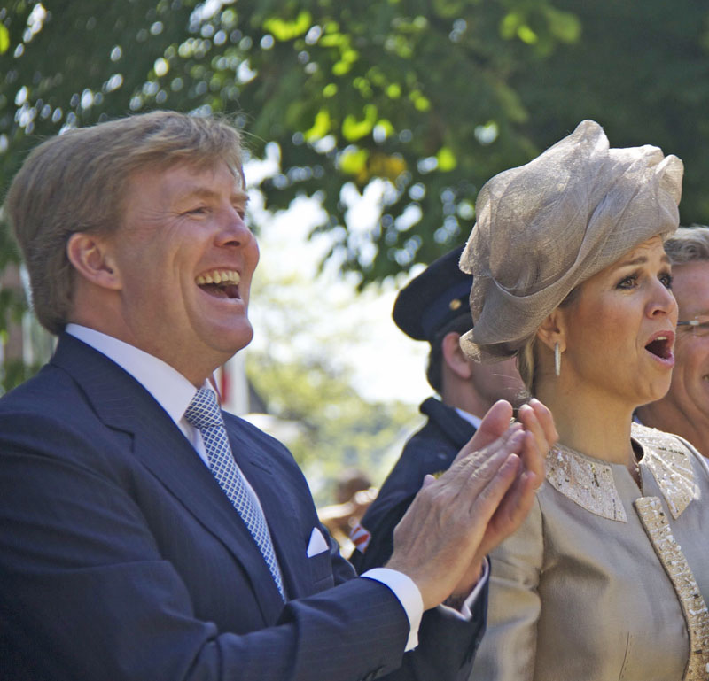 Koning en Koningin vanmorgen op Ameland