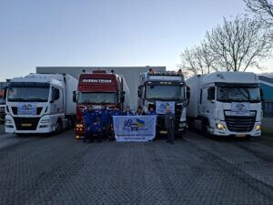 Friese Rijders sturen vier vrachtwagens met noodhulp naar Oekraïne